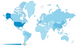 MariaDB.org visitors mapped