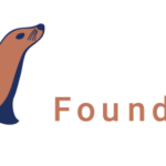 MariaDB Foundation Logo. Horizontal orientation. For use over dark backgrounds.