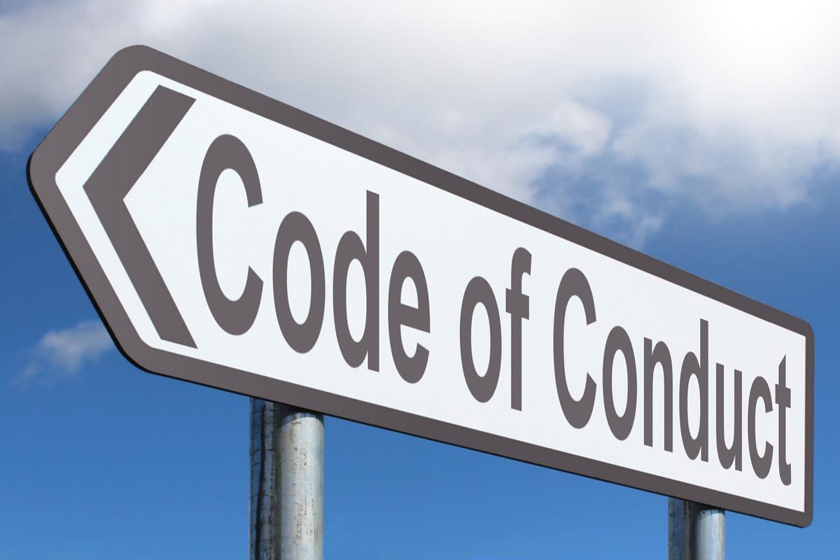 Code of Conduct roadisgn
