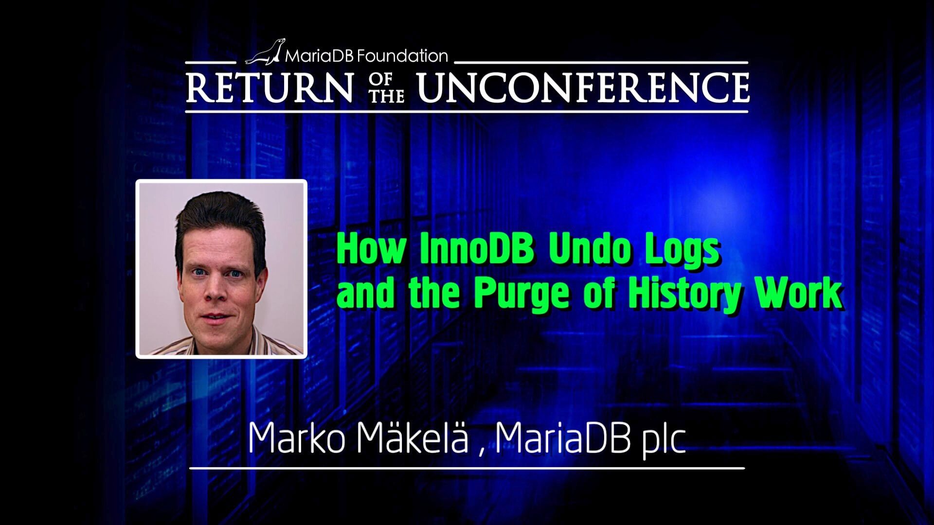 How innodb undo logs and the purge of history work mariadb
