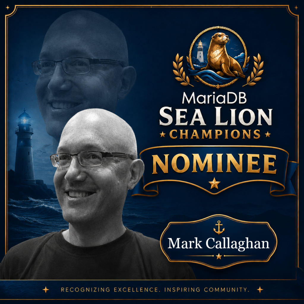 Mark Callaghan MariaDB Foundation Sea Lion Champions Nominees: Mark Callaghan ...